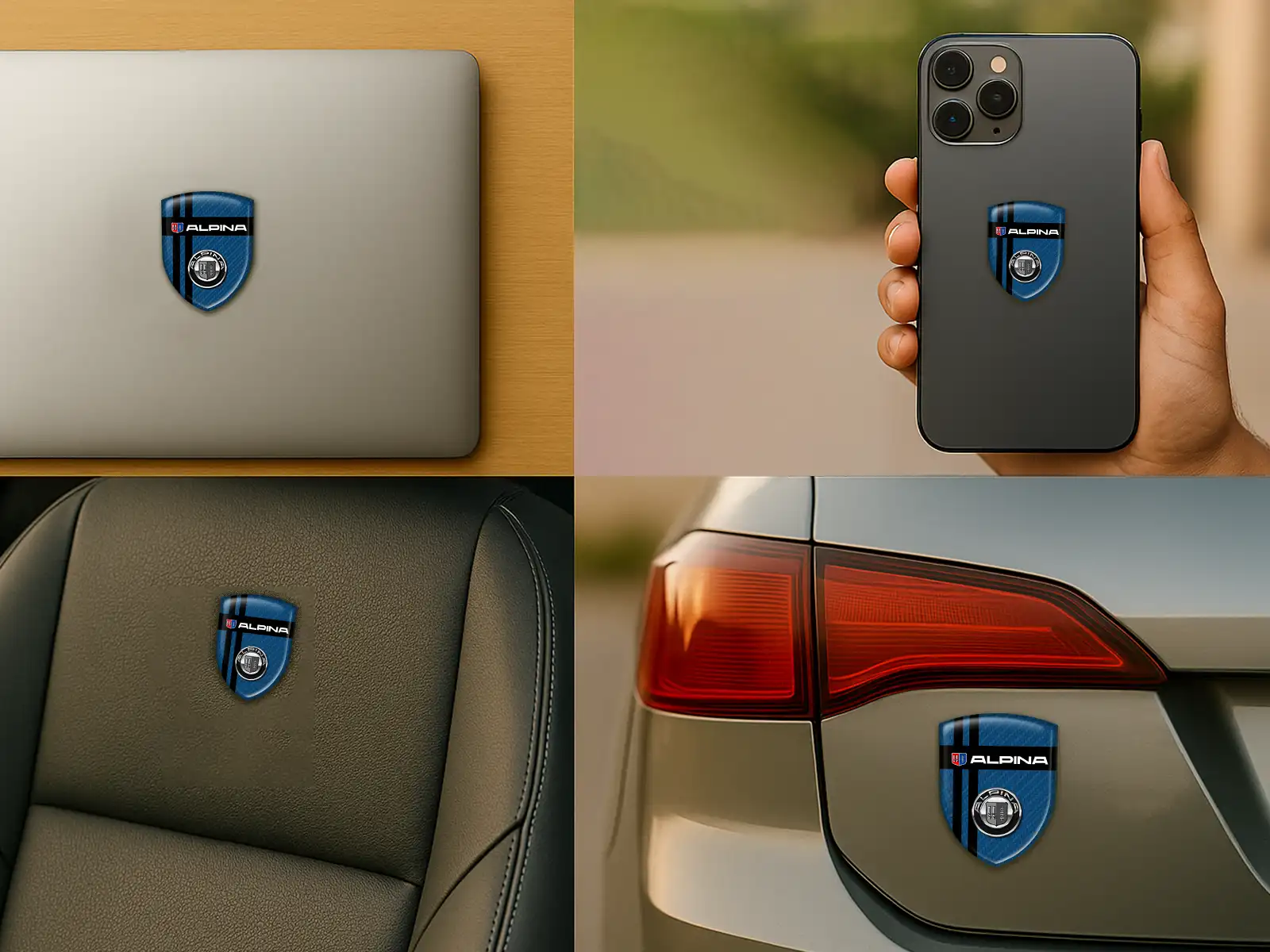 Alpina Autofenstersticker Robust Universal Hochwertig